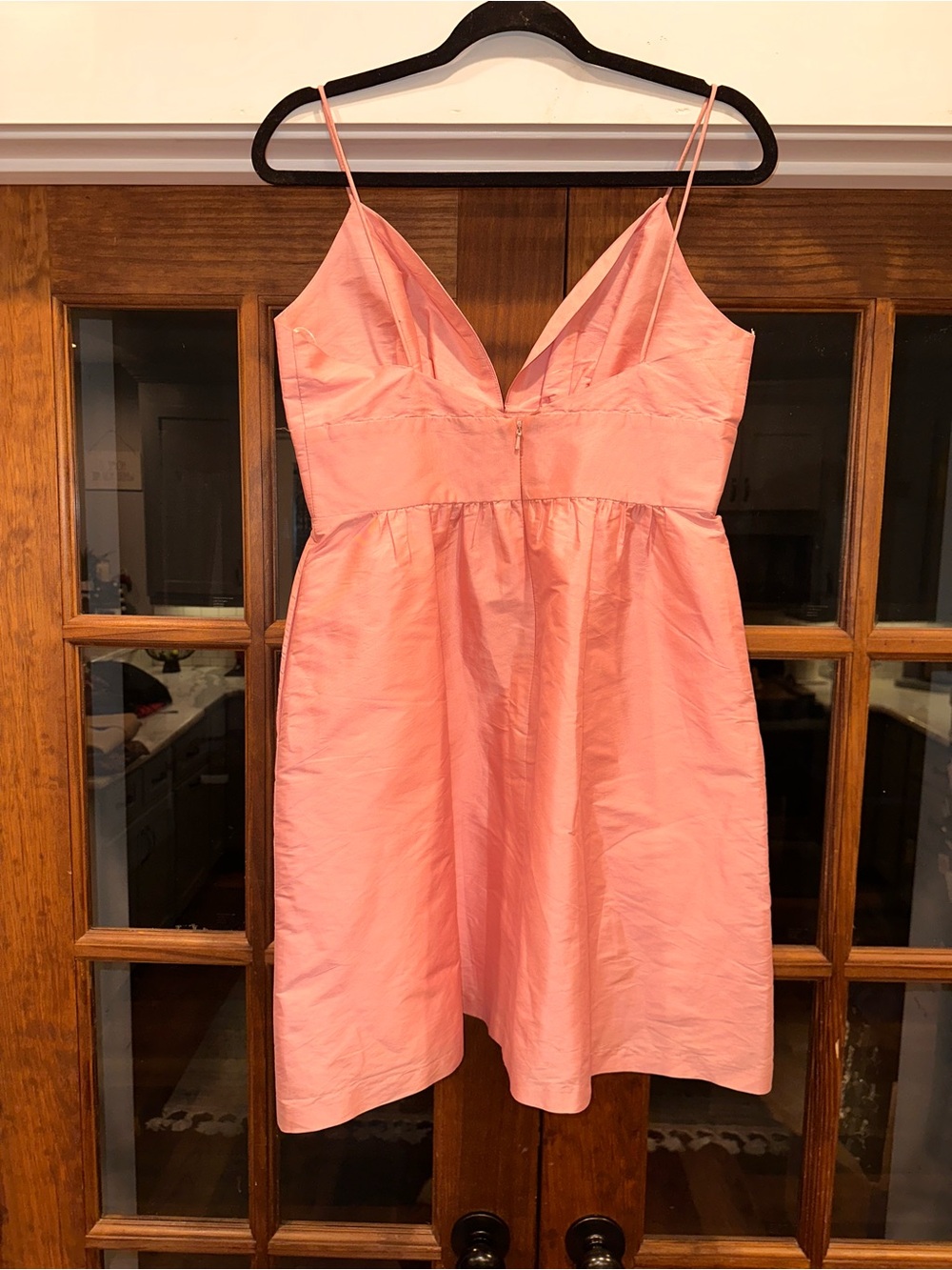 LulaKate Size 8 Plunge Neck Sleeveless Fit & Flare Dress in Pink - Picture 6 of 11
